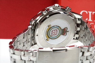 Lot 770 - A CITIZEN RED ARROWS ECO-DRIVE WRIST WATCH