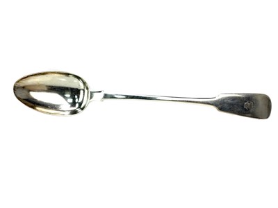 Lot 520 - A GEORGE IV SILVER BASTING SPOON