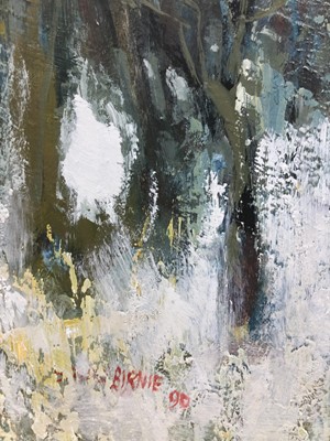Lot 567 - THE RED HOUSE, A LARGE OIL BY WILLIAM BIRNIE