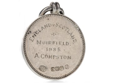 Lot 1107 - ARCHIE COMPSTON OF ENGLAND - HIS P.G.A. ENGLAND V. SCOTLAND MEDALS 1932 AND 1935