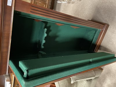 Lot 1318 - A SHOTGUN CABINET IN THE FORM OF A  MAHOGANY WELLINGTON CHEST