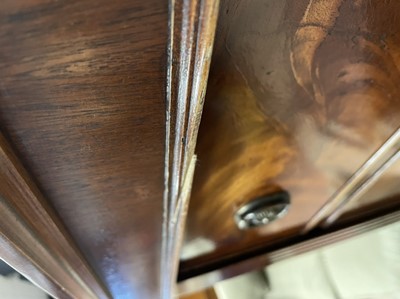 Lot 1318 - A SHOTGUN CABINET IN THE FORM OF A  MAHOGANY WELLINGTON CHEST
