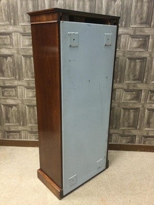Lot 1318 - A SHOTGUN CABINET IN THE FORM OF A  MAHOGANY WELLINGTON CHEST