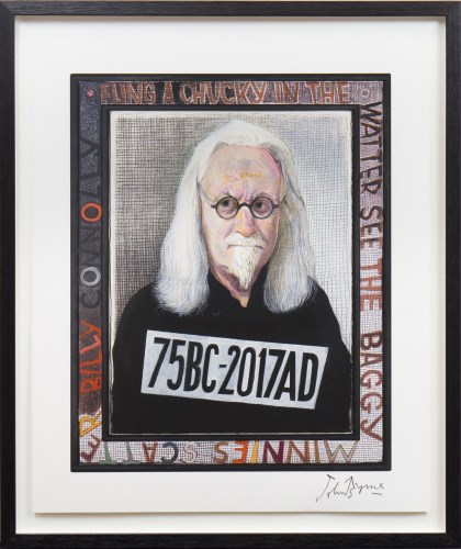 Lot 51 - * JOHN BYRNE RSA, BILLY CONNOLLY (75th...