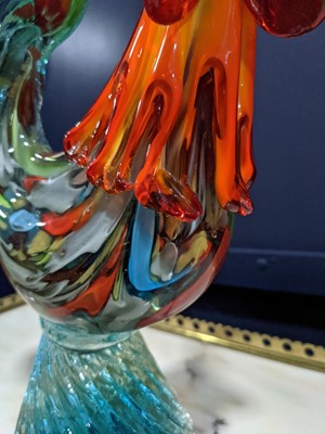 Lot 80 - A MURANO GLASS COCKEREL