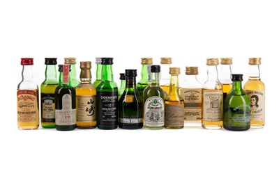 Lot 43 - TWENTY SIX WHISKY MINIATURES