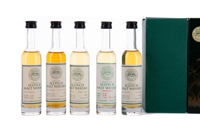 Lot 77 - FIVE 10CL SCOTCH MALT WHISKY SOCIETY BOTTLES
