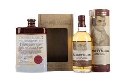 Lot 135 - ISLE OF ARRAN PREMIER BARREL AGED 11 YEARS, AND ROBERT BURNS MALT