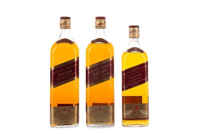 Lot 247 - THREE BOTTLES OF JOHNNIE WALKER RED LABEL