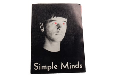 Lot 1050 - SIMPLE MINDS - A RARE PRESS PACK INCLUDING SIGNED POSTER