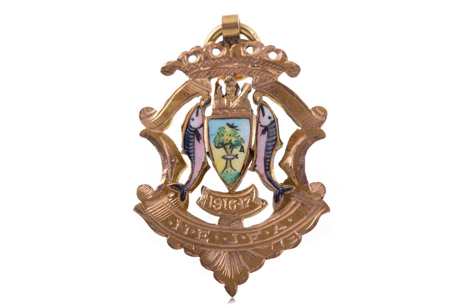 Lot 1563 - WILLIE BROWN OF PARKHEAD F.C., HIS N.E.J.F.A. GOLD MEDAL