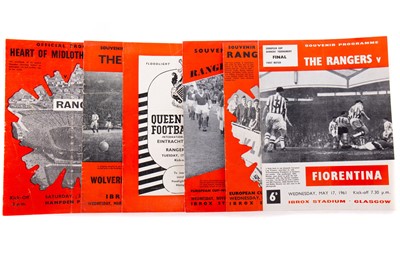Lot 1606 - RANGERS F.C., SIX PROGRAMMES