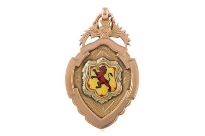 Lot 1614 - JOHNNY CRUM OF CELTIC F.C., HIS SCOTTISH 2ND XI GOLD MEDAL