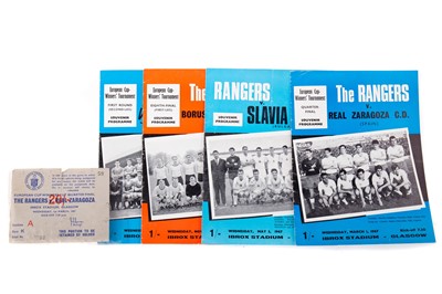 Lot 1636 - RANGERS F.C., FOUR ECWC PROGRAMMES