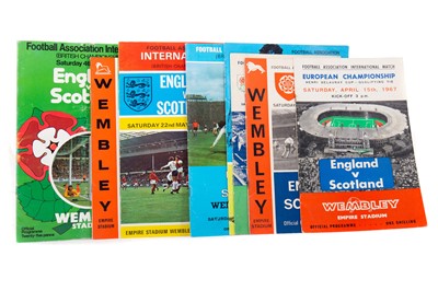 Lot 1643 - ENGLAND V SCOTLAND, EIGHT PROGRAMMES