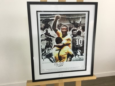 Lot 1650 - PELE SIGNED PRINT