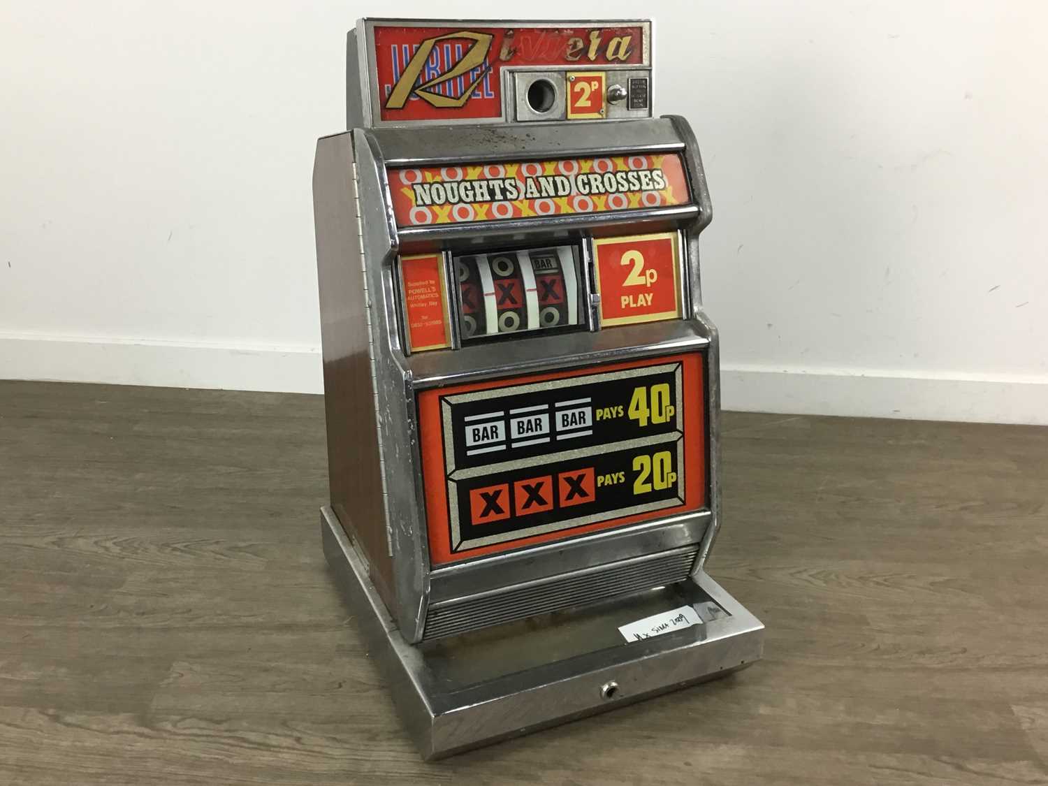 Lot 937 - JUBILEE PRODUCTS OF HENDON, 'JUBILEE RIVIERA' NOUGHTS AND CROSSES ONE ARMED BANDIT