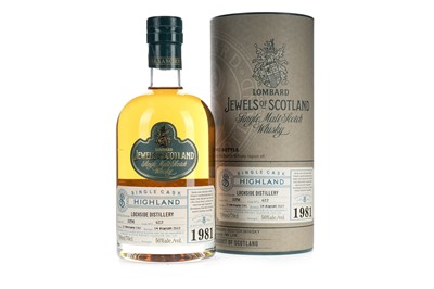 Lot 200 - LOCHSIDE 1981 24 YEAR OLD LOMBARD JEWELS OF SCOTLAND - BOTTLE NUMBER 2
