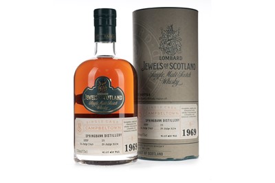 Lot 170 - SPRINGBANK 1969 45 YEAR OLD LOMBARD JEWELS OF SCOTLAND 75CL - BOTTLE NUMBER 2