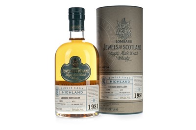 Lot 204 - LOCHSIDE 1981 24 YEAR OLD LOMBARD JEWELS OF SCOTLAND - BOTTLE NUMBER 6