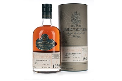 Lot 176 - SPRINGBANK 1969 45 YEAR OLD LOMBARD JEWELS OF SCOTLAND 75CL - BOTTLE NUMBER 8