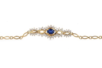 Lot 402 - SAPPHIRE BRACELET