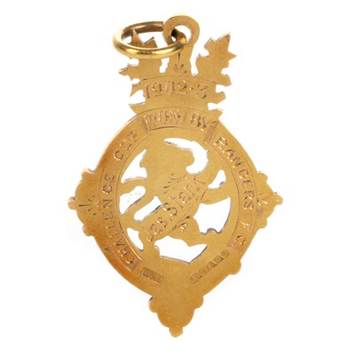 Lot 1748 - JAMES STARK OF RANGERS F.C., SCOTTISH CUP WINNER'S GOLD MEDAL