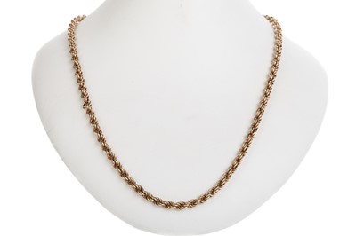 Lot 484 - TWO GOLD CHAINS
