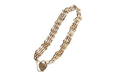 Lot 494 - TWO GOLD BRACELETS
