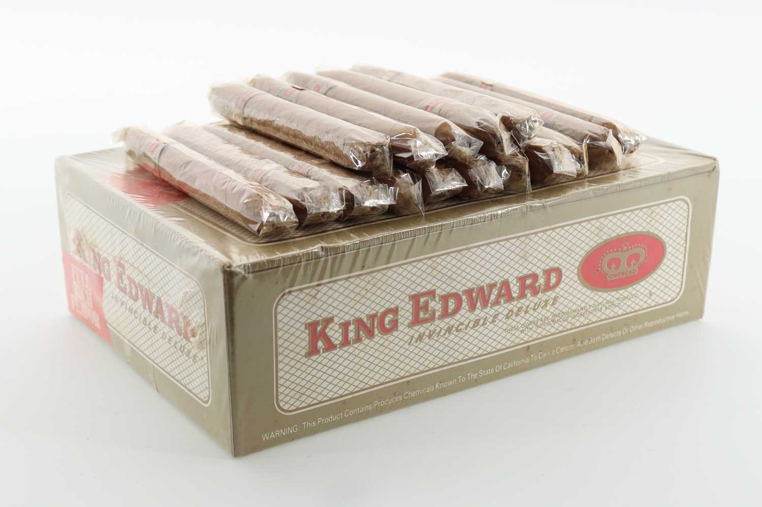 Lot 35 - BOX OF 50 KING EDWARD INVINCIBLE DELUXE CIGARS