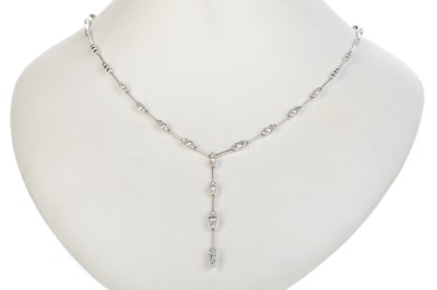 Lot 514 - DIAMOND DROP NECKLACE