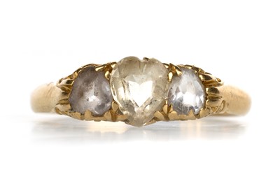 Lot 556 - LATE VICTORIAN GEM SET DRESS RING