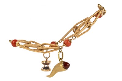 Lot 558 - ITALIAN CORAL BRACELET