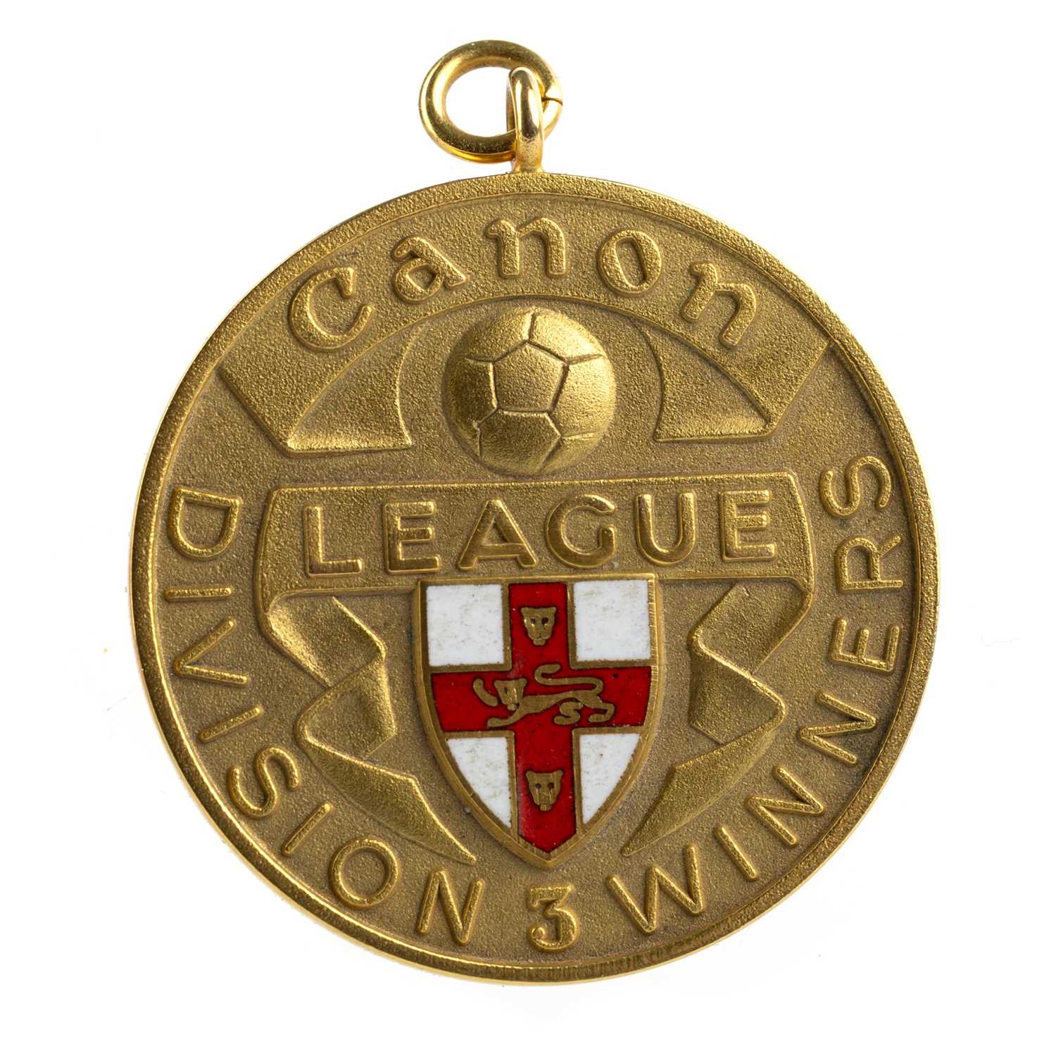 Lot 1772 - TONY CLEGG, BRADFORD CITY F.C. DIVISION THREE WINNERS GOLD MEDAL