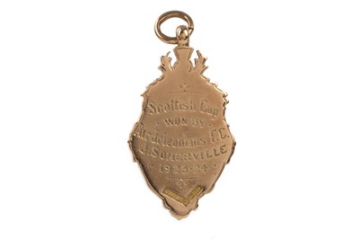 Lot 1696 - JAMES SOMERVILLE OF AIRDRIEONIANS F.C., SCOTTISH CUP WINNERS GOLD MEDAL