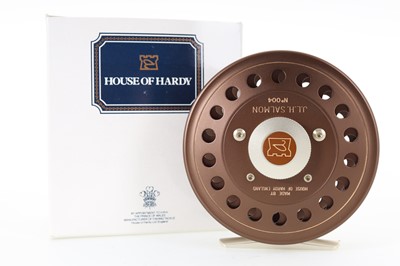 Lot 12 - HARDY OF ALNWICK 'GOLDEN JLH ULTRALITE SALMON' FLY FISHING REEL