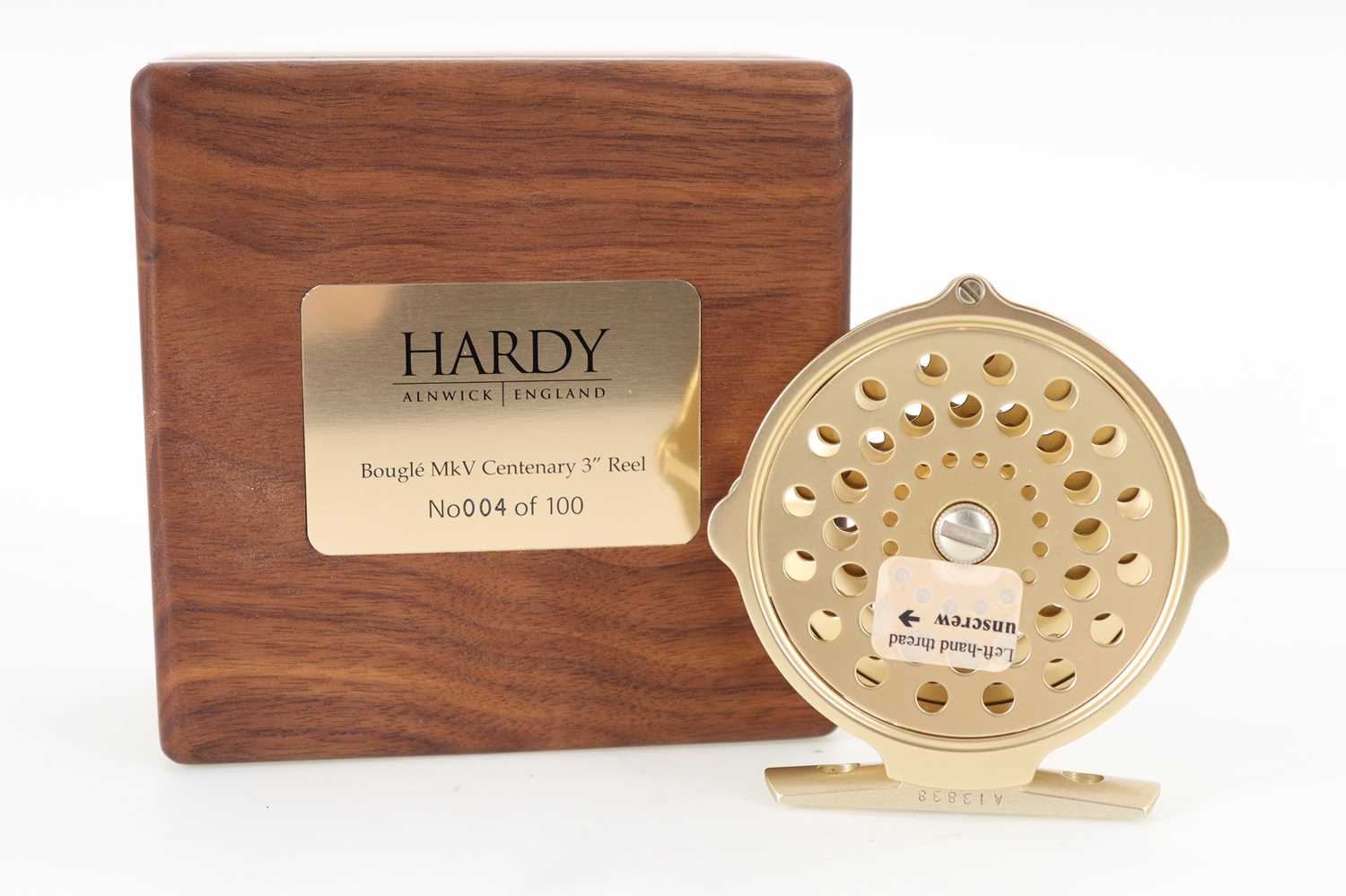 Lot 67 - HARDY OF ALNWICK 'BOUGLE CENTENARY MK V' FLY FISHING REEL
