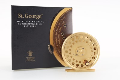 Lot 69 - HARDY OF ALNWICK 'THE ST. GEORGE' ROYAL WEDDING COMMEMORATIVE FLY FISHING REEL