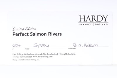 Lot 74 - HARDY OF ALNWICK 'THE PERFECT' LIMITED EDITION 'RIVER SPEY' FLY FISHING REEL