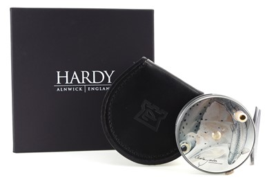 Lot 81 - HARDY OF ALNWICK 'THE PERFECT' CHARLES JARDINE ARTWORK 'RAINBOW TROUT' FLY FISHING REEL