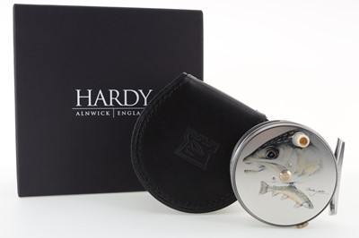 Lot 83 - HARDY OF ALNWICK 'THE PERFECT' CHARLES JARDINE ARTWORK 'BROOK' FLY FISHING REEL