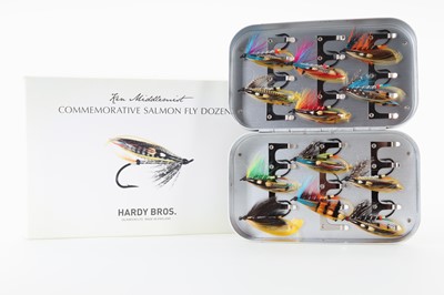 Lot 91 - HARDY OF ALNWICK 'KEN MIDDLEMIST' COMMEMORATIVE SALMON FLY DOZEN SET