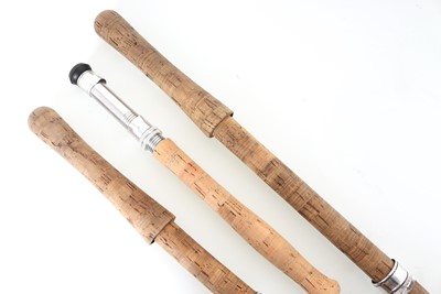 Lot 117 - THREE VINTAGE BRUCE & WALKER FLY FISHING RODS