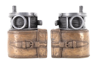 Lot 119 - COLIN WELSH OF HAWICK, PAIR OF NOVELTY BOOKENDS