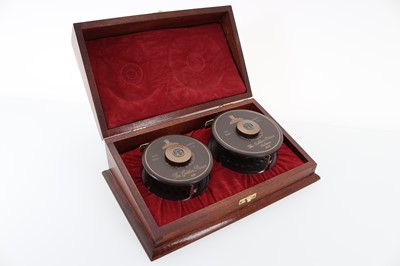 Lot 130 - HARDY OF ALNWICK 'THE GOLDEN PRINCE' FIRST EDITION SALMON FISHING FLY REEL SET