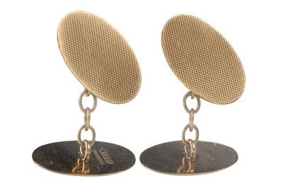 Lot 522 - PAIR OF GOLD CUFFLINKS