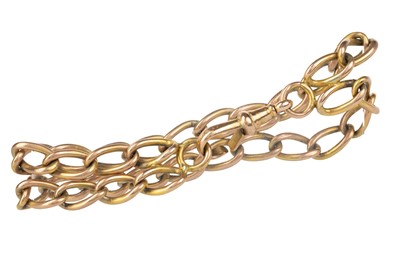 Lot 582 - GOLD DOUBLE ROW BRACELET
