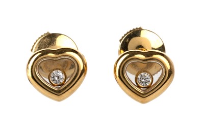 Lot 670 - CHOPARD HAPPY DIAMONDS EARRINGS