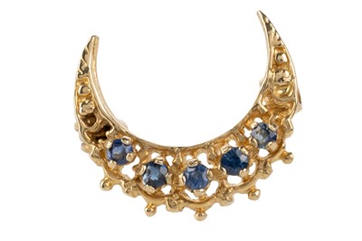 Lot 719 - SAPPHIRE BROOCH PIN
