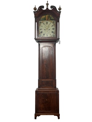 Lot 784 - MAHOGANY LONGCASE CLOCK